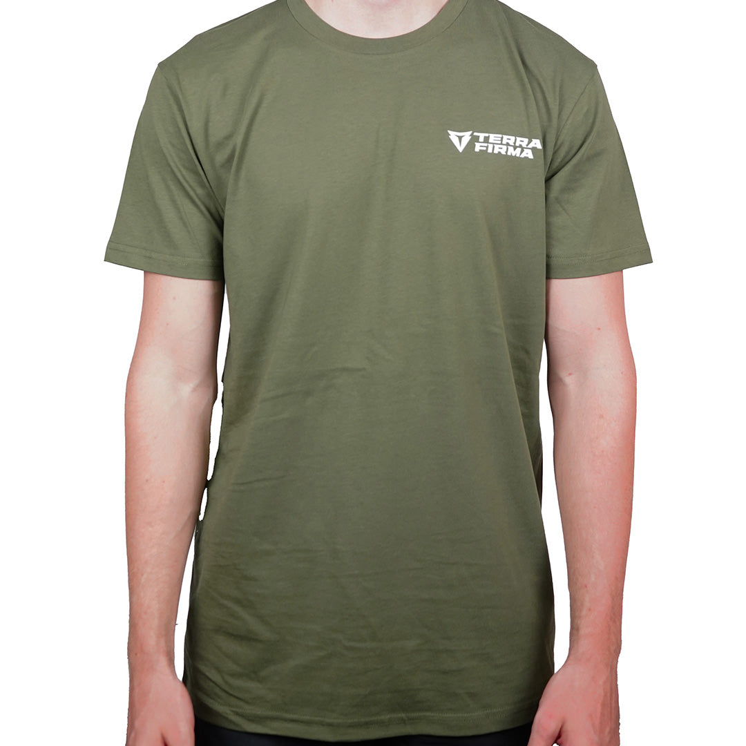 Terra Firma Logo Tee - Olive Green