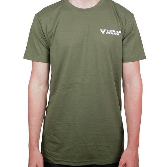 Terra Firma Logo Tee - Olive Green