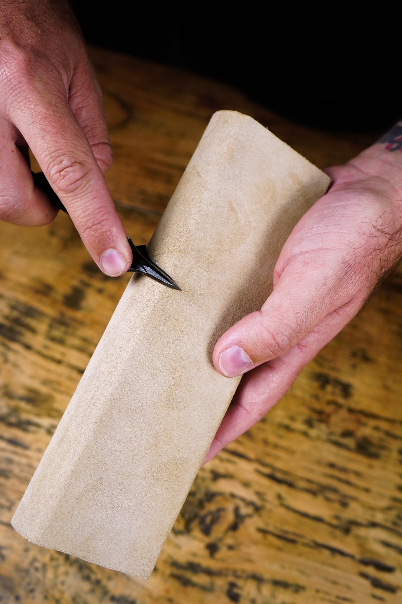 Terra Firma Curved Leather Strop